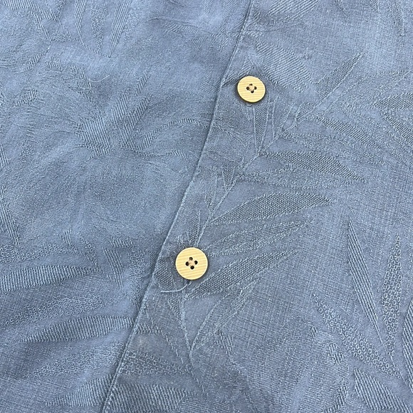TOMMY BAHAMA 100% Silk Big and Tall Button Down Leaf Shirt 5XB EUC - Picture 9 of 17